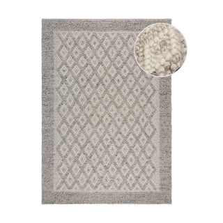Sivi ručno rađen tepih od mješavine vune 160x230 cm Minerals Diamond – Flair Rugs
