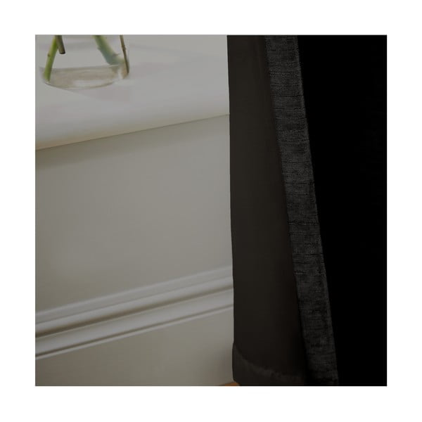 Crne termo izolacijske zavjese u setu 2 kom od šenila 229x229 cm Selene Luxury Chenille – Hyperion-image-2