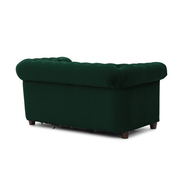 Zelena baršunasti sklopiva sofa 148 cm York Blik – Ropez-image-3