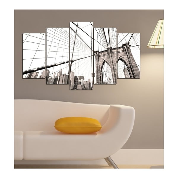Višedijelna slika 3D Art Gris Bridge, 102 x 60 cm-image-1