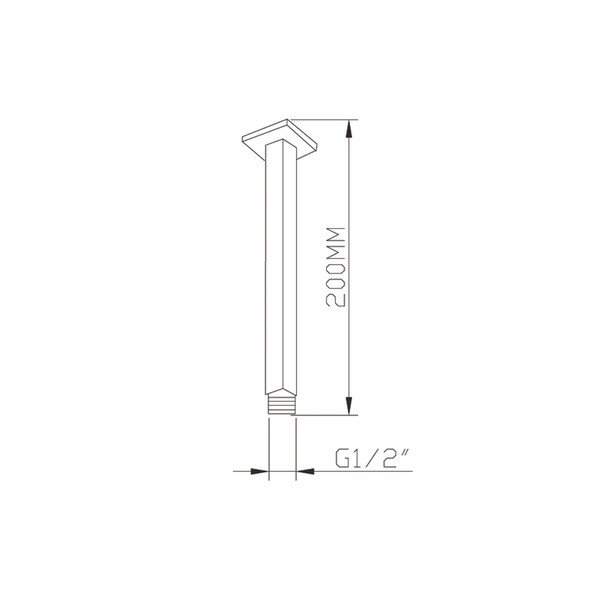 Mjedeni priključni dio za tuš u sjajno srebrnoj boji – Sapho-image-1