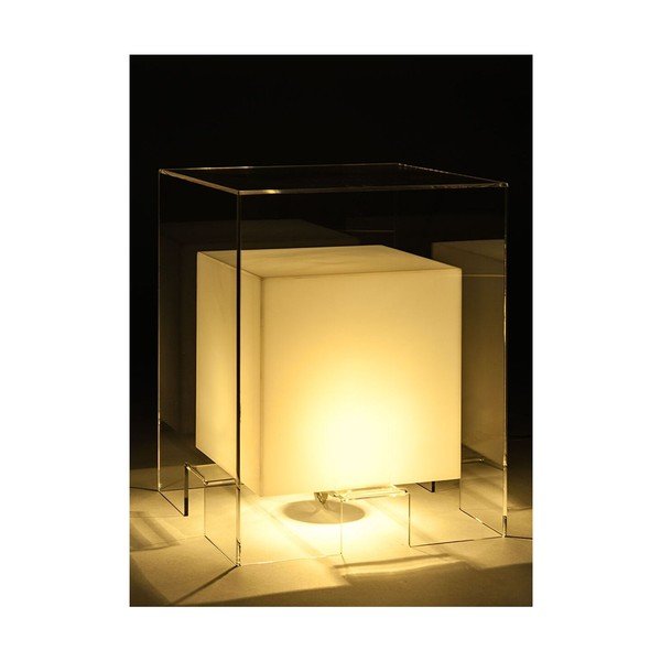 Svjetleći pomoćni stolić Tomasucci Space White-image-1
