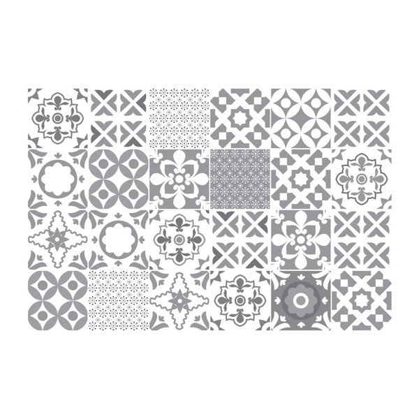 Set od 24 Ambiance zidne naljepnice Azulejos Badgio zidne naljepnice, 10 x 10 cm-image-1