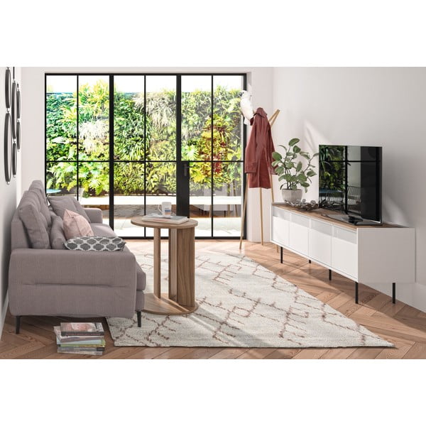 Okrugli stolić s pločom u dekoru oraha ø 50 cm Nora - TemaHome-image-4