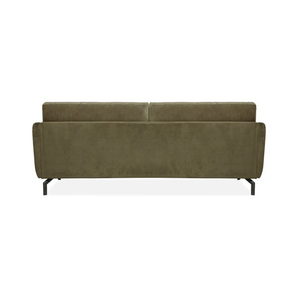 Zelena sofa s baršunastom površinom Scandic Magic, širine 230 cm-image-3