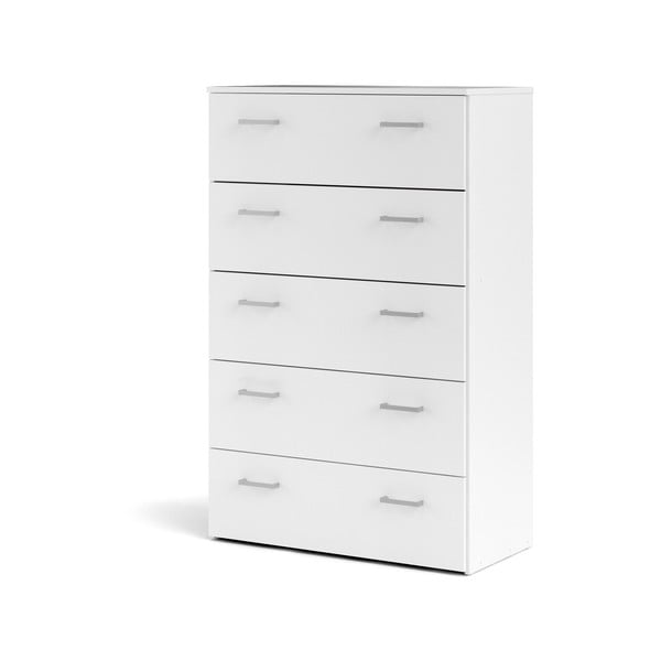 Bijela visoka komoda 74x115 cm Space – Tvilum-image-2