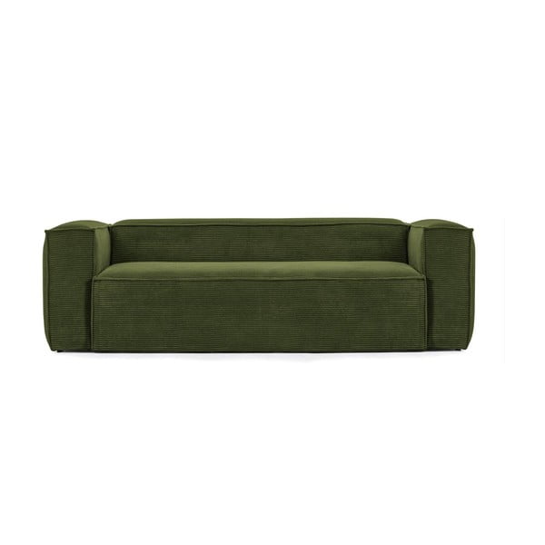 Zelena sofa od samta 240 cm Blok – Kave Home