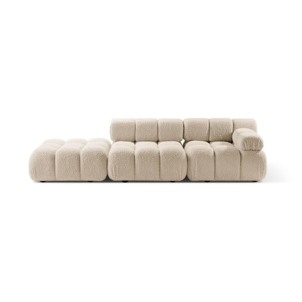 Bež sofa od bouclé tkanine 288 cm Bellis – Micadoni 