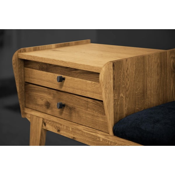 Ladica od hrastovine s plavim sjedalom Retro - The Beds-image-4