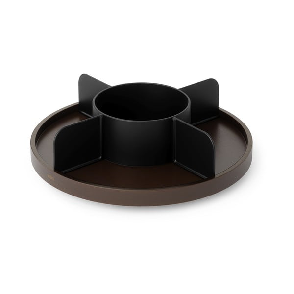 Crni drveni kupaonski organizator za kozmetiku/okretni Bellwood – Umbra