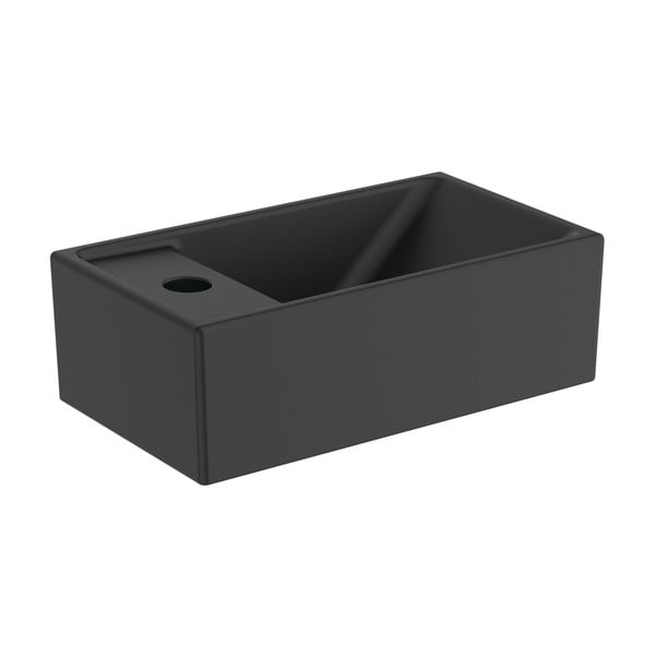 Mat crni keramički umivaonik za WC 37x21 cm i.Life S – Ideal Standard-image-1