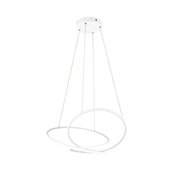 Bijela LED viseća svjetiljka s mogućnosti zatamnjivanja Darvin – Trio