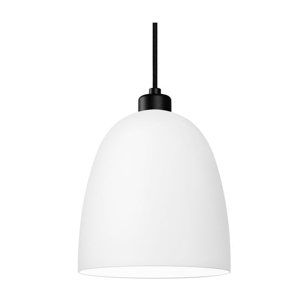 Bijela viseća svjetiljka s dva ramena s crnim kablom Sotto Luce Awa Matte-image-1