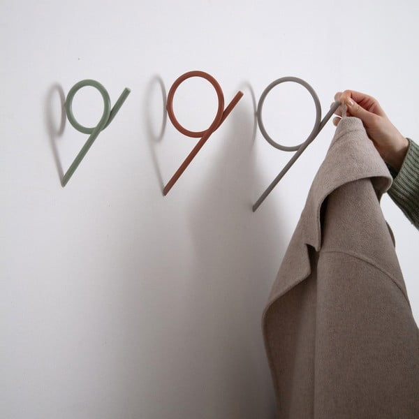 Smeđe-siva željezna zidna kuka Tuba M – Spinder Design-image-1