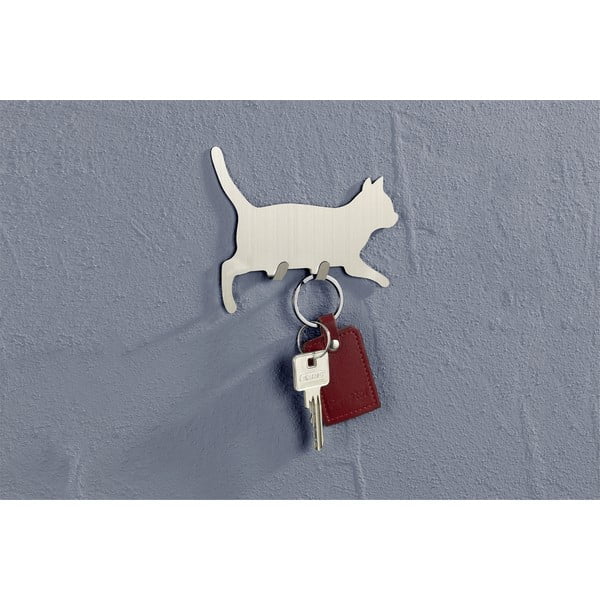 Samoljepljive kuke u setu od nehrđajućeg čelika 2 kom Cat – Maximex-image-1