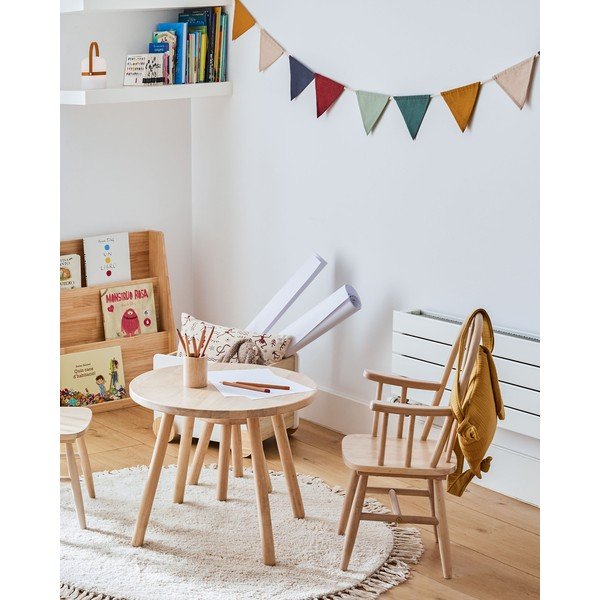 Krem pamučan dječji tepih ø100 cm Orwen – Kave Home-image-2