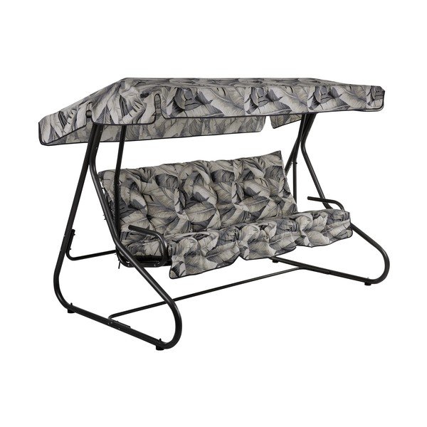 Siva metalna vrtna ljuljačka Milano – Dajar-image-1