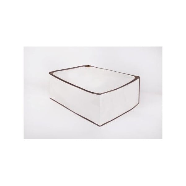 Bijela kutija za pohranu od prirodnog platna za poplun Compactor Tina, 60 x 40 cm