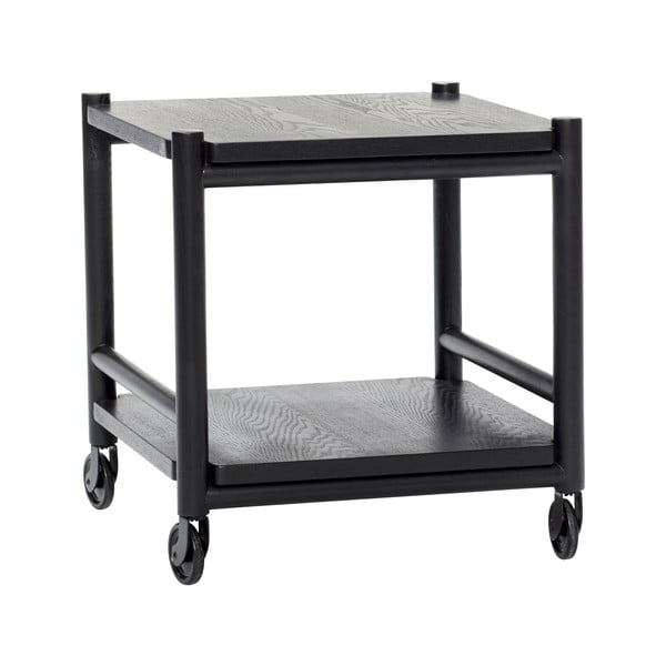 Kolica za posluživanje na kotačima od punog hrasta 40x40 cm Norm – Hübsch