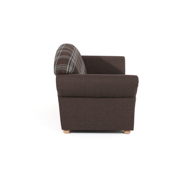 Smeđa karirana sofa Max Winzer Corona, 151 cm-image-2