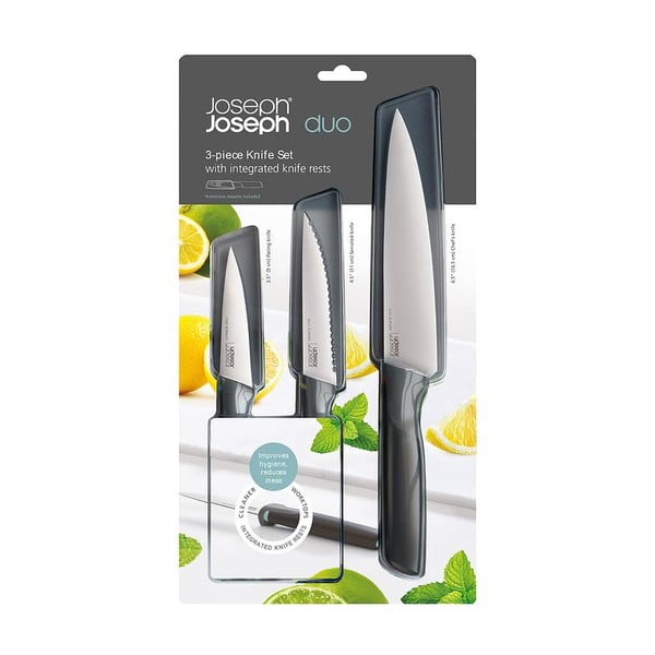 Set noževa sa štitnicima 3 kom od nehrđajućeg čelika Elevate – Joseph Joseph-image-4