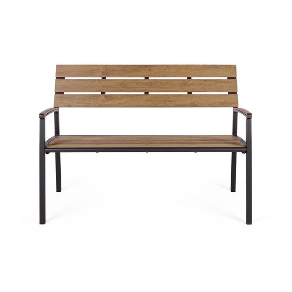 Metalna vrtna klupa u prirodnoj boji Isak – Bizzotto