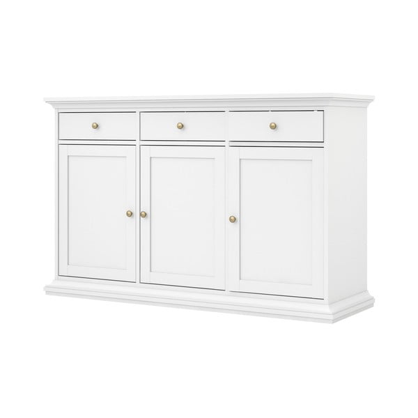Bijela niska komoda 144x92 cm Paris – Tvilum-image-2