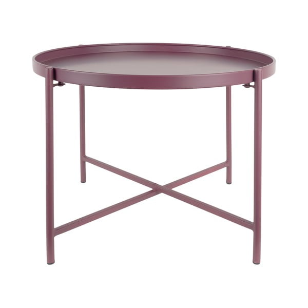 Mauve ljubičasti metalni okrugao stolić za kavu ø 50 cm Meseta  – Leitmotiv-image-4