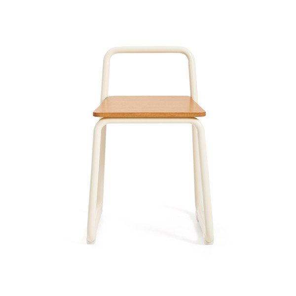 Bež metalna dječja stolica Tinn – Kave Home-image-2