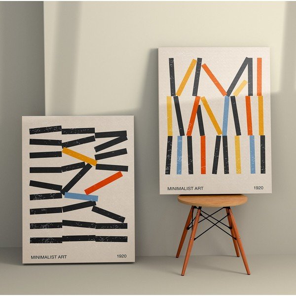 Slike u setu 2 kom 50x70 cm Lines – Wallity-image-1