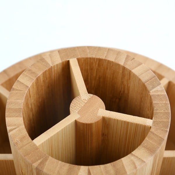 Kupaonski organizator od bambusa za kozmetiku/okretni u prirodnoj boji Isalys – MSV-image-4