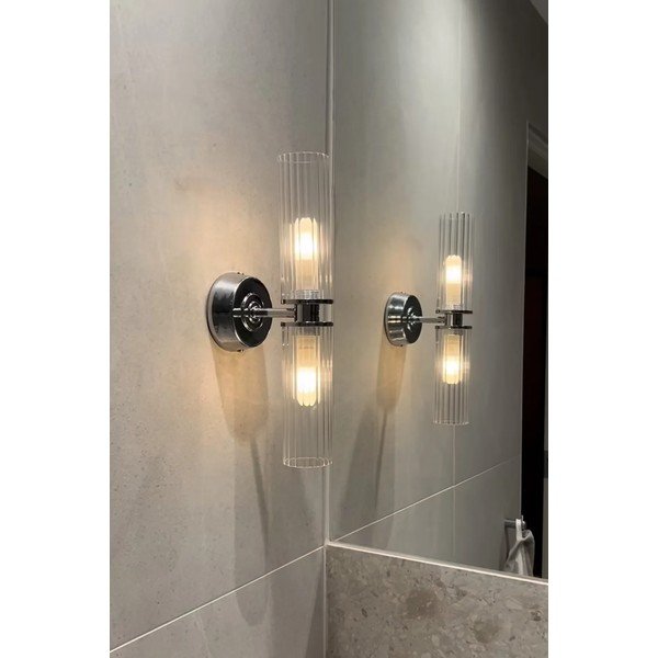 Zidna lampa u srebrnoj boji Rimini – Markslöjd-image-1
