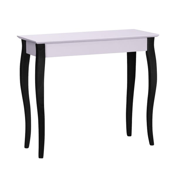 Svijetlo ružičasti konzolni stol s crnim nogama Ragaba Lilo širine 85 cm