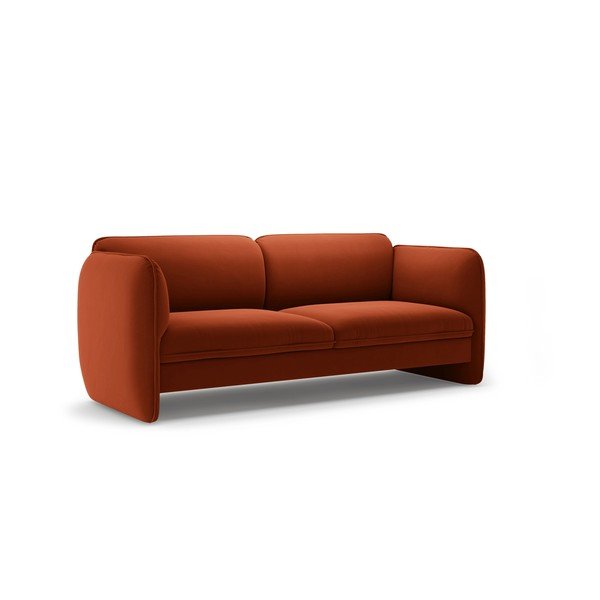 Ciglasta baršunasti sofa 204 cm Georgia – Micadoni -image-2