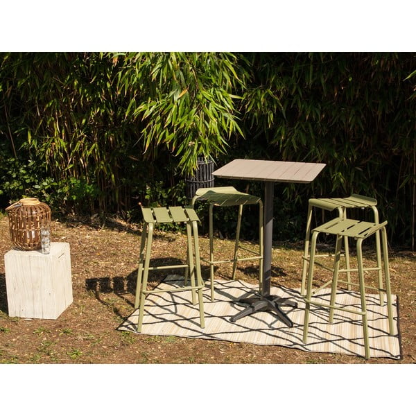 Vrtni barski stol aluminijski 67x67 cm Spring – Ezeis-image-4