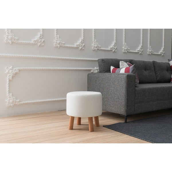 Bijeli tabure Silindir – Balcab Home-image-1