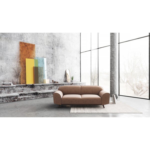Smeđa kožna sofa 193 cm Nesbo – MESONICA-image-4