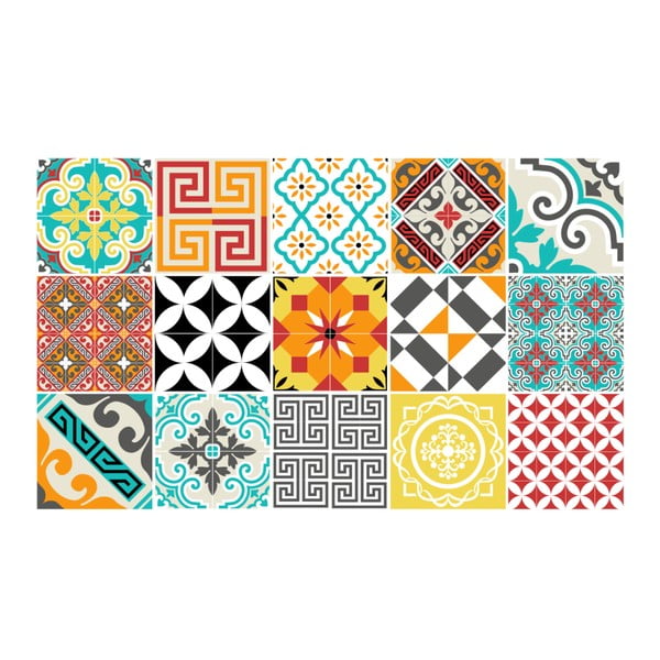 Set od 15 naljepnica Ambiance Bistro, 20 x 20 cm-image-2