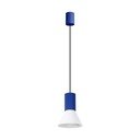 Plava metalna viseća svjetiljka ø 14 cm Niru – Sollux