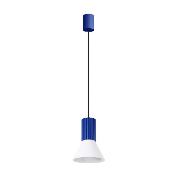 Plava metalna viseća svjetiljka ø 14 cm Niru – Sollux