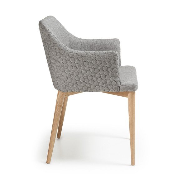 Svjetlosiva blagovaonska stolica Kave Home Danai-image-3