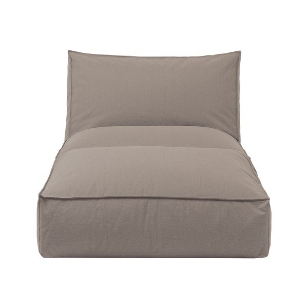 Smeđa tapecirana vanjska ležaljka Blomus Stay