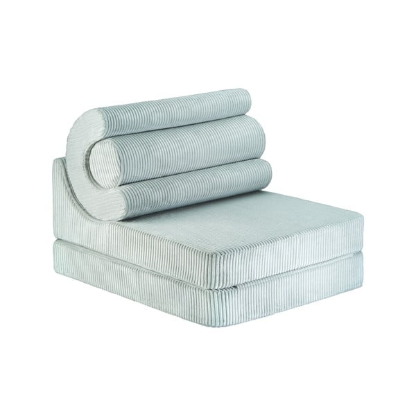 Mentol zelena dječja fotelja od samta Flipster – Wigiwama