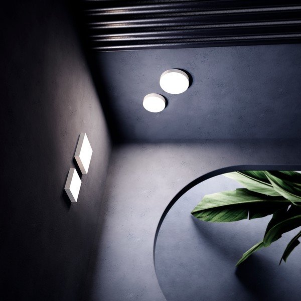 Bijela stropna lampa SULION Rond, ø 13,5 cm-image-3