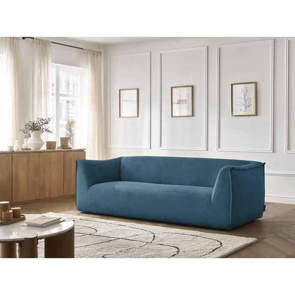 Plava sofa od samta 242 cm Giorgia – Bobochic Paris-image-1