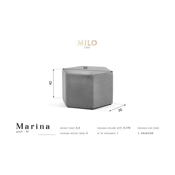 Tamnozeleni tabure Milo Casa Marina, ⌀ 60 cm-image-2