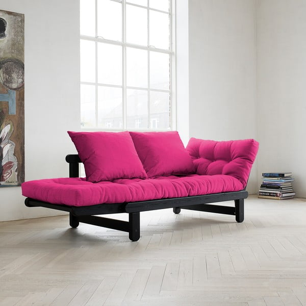 Beat kauč, crno/roza