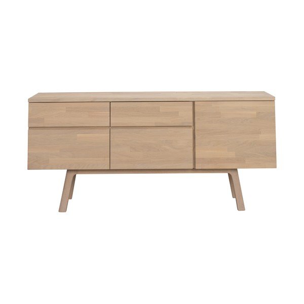 Komoda od punog hrasta u svijetloj prirodnoj boji 170x77x42 cm Cleardale – Rowico-image-4