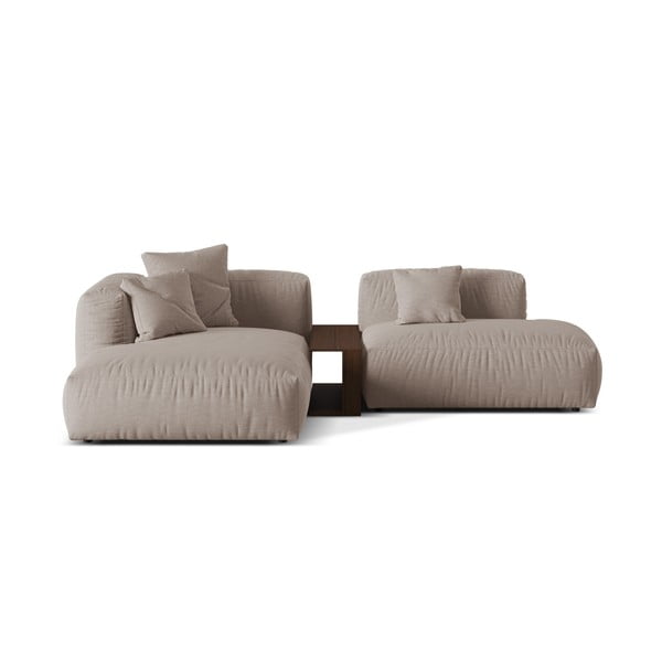 Bež kutna garnitura (s lijevim kutom) Martina – Micadoni Home