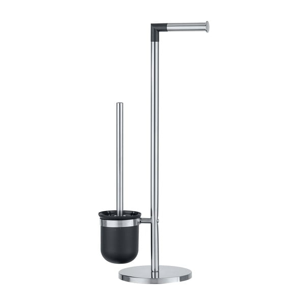 Toaletna četka u srebrnoj boji s držačem za toaletni papir Wenko Parus-image-3